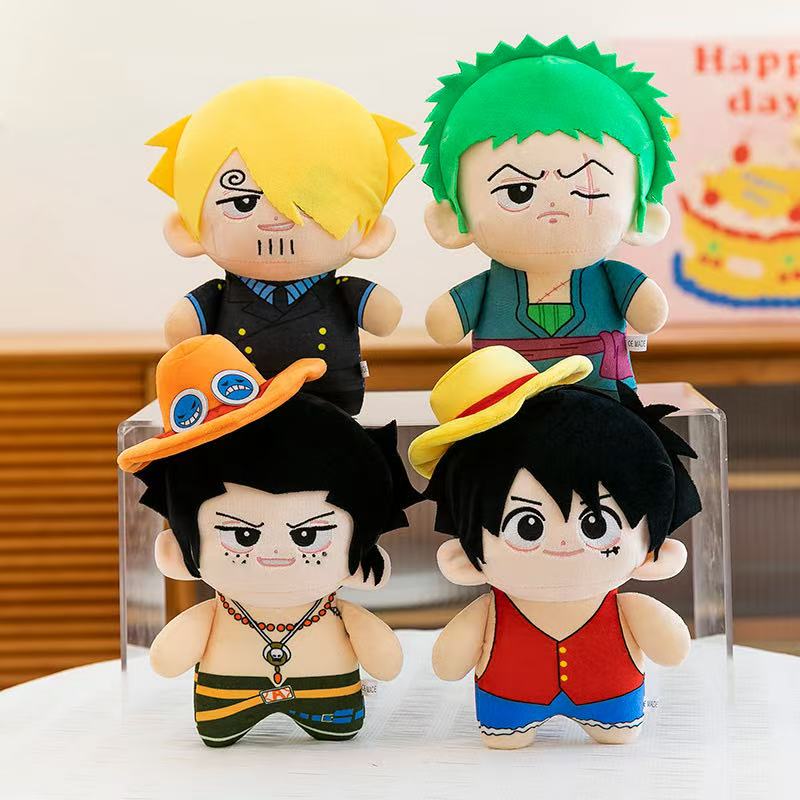 Kids Toys Xmas - Anime 23cm Pluszowe zabawki Luffy Zoro