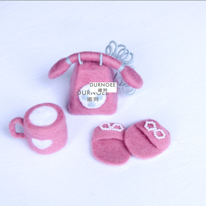Kids Toys New Born - Wełna filcowa lalka noworodka fotografia rekwizyty