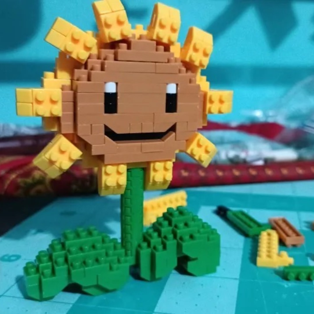 Kids Zombie Toys - Rośliny VS Zombies bloki mała kreskówka