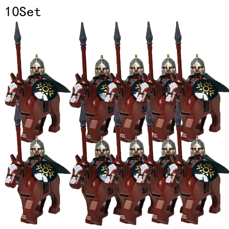 Kids Toys Under $10 - 10 Zestawów Średniowiecznych Rycerzy Ciemny Sauron