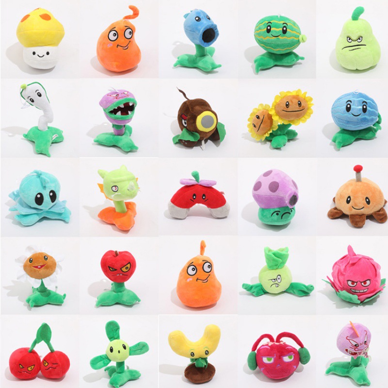 Kids Zombie Toys - Pluszaki Rośliny kontra Zombie 13-20cm PVZ