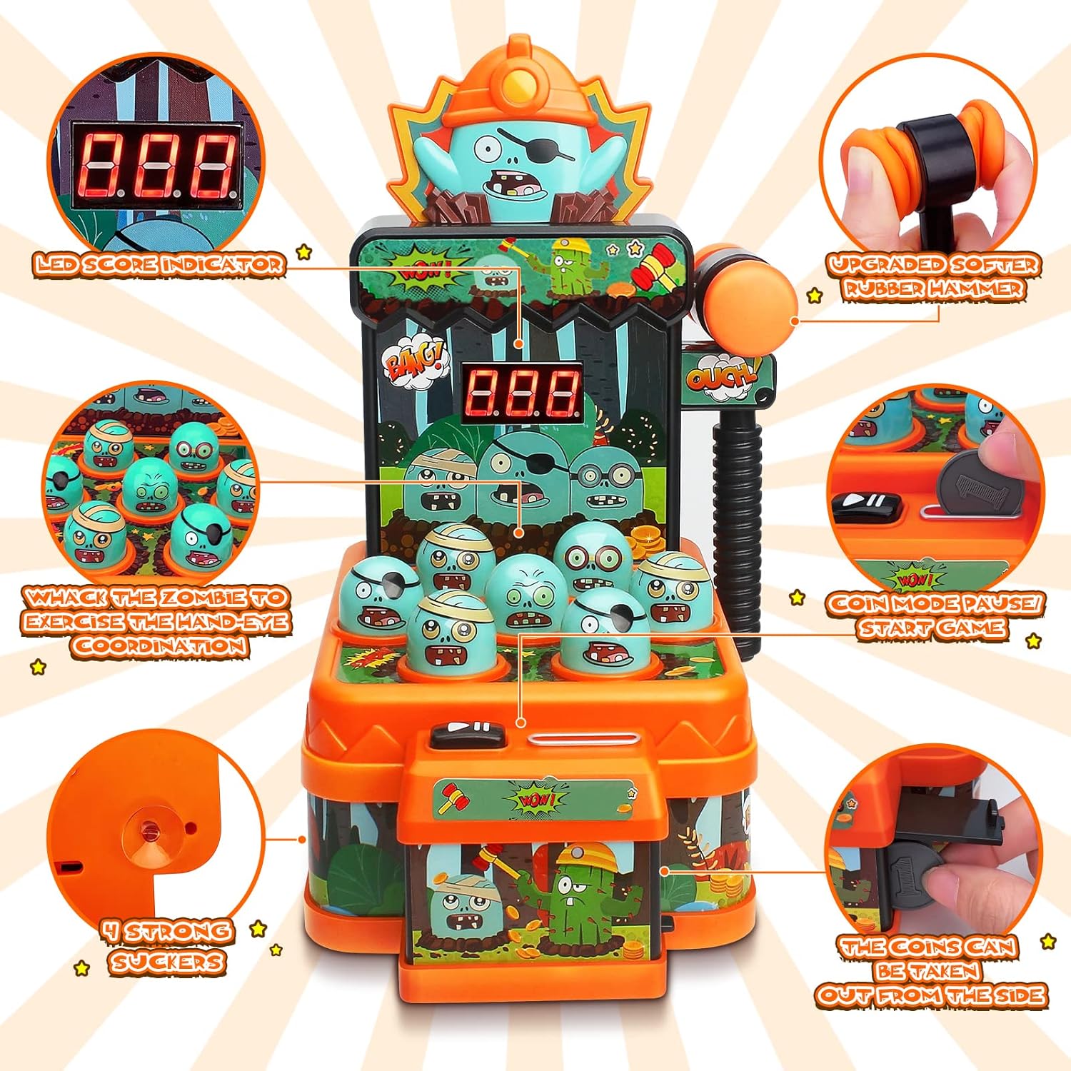 Zabawki Zombie Whack Game dla  – Kids Zombie Toys recenzja i cena