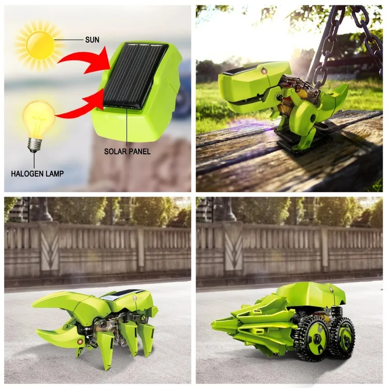 Zestaw solarnych robotów 3w1,  – Kids Toys Under $10 recenzja i cena