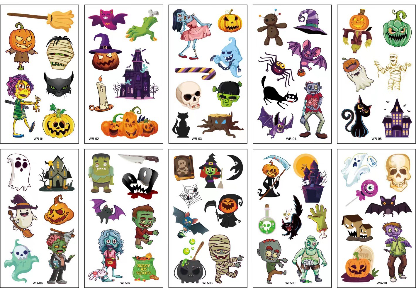 10 Arkuszy Halloweenowe Tatuaż – Kids Zombie Toys recenzja i cena