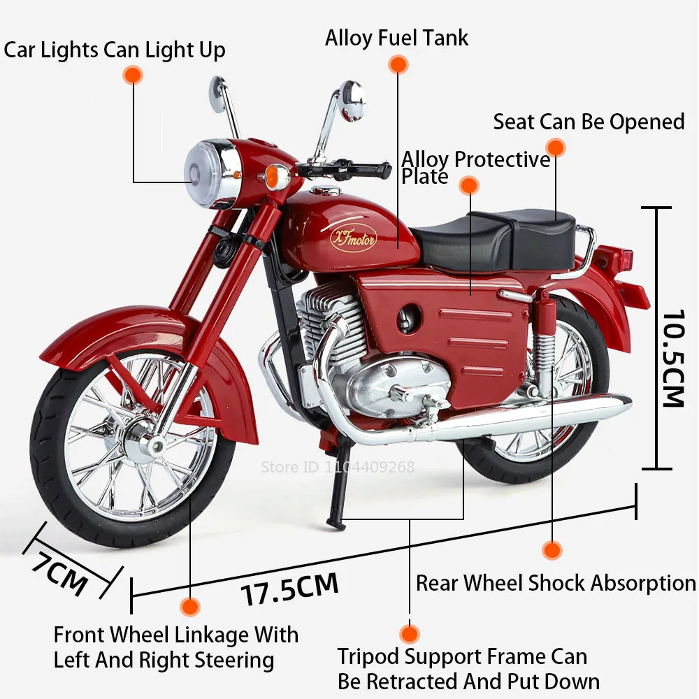 1:10 skala XF250 model motocyk – Kids Toys Under $10 recenzja i cena